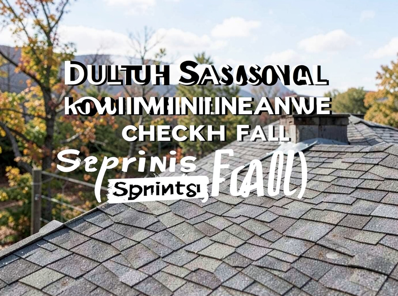 Duluth Seasonal Roof Maintenance Checklist (Spring/Fall)