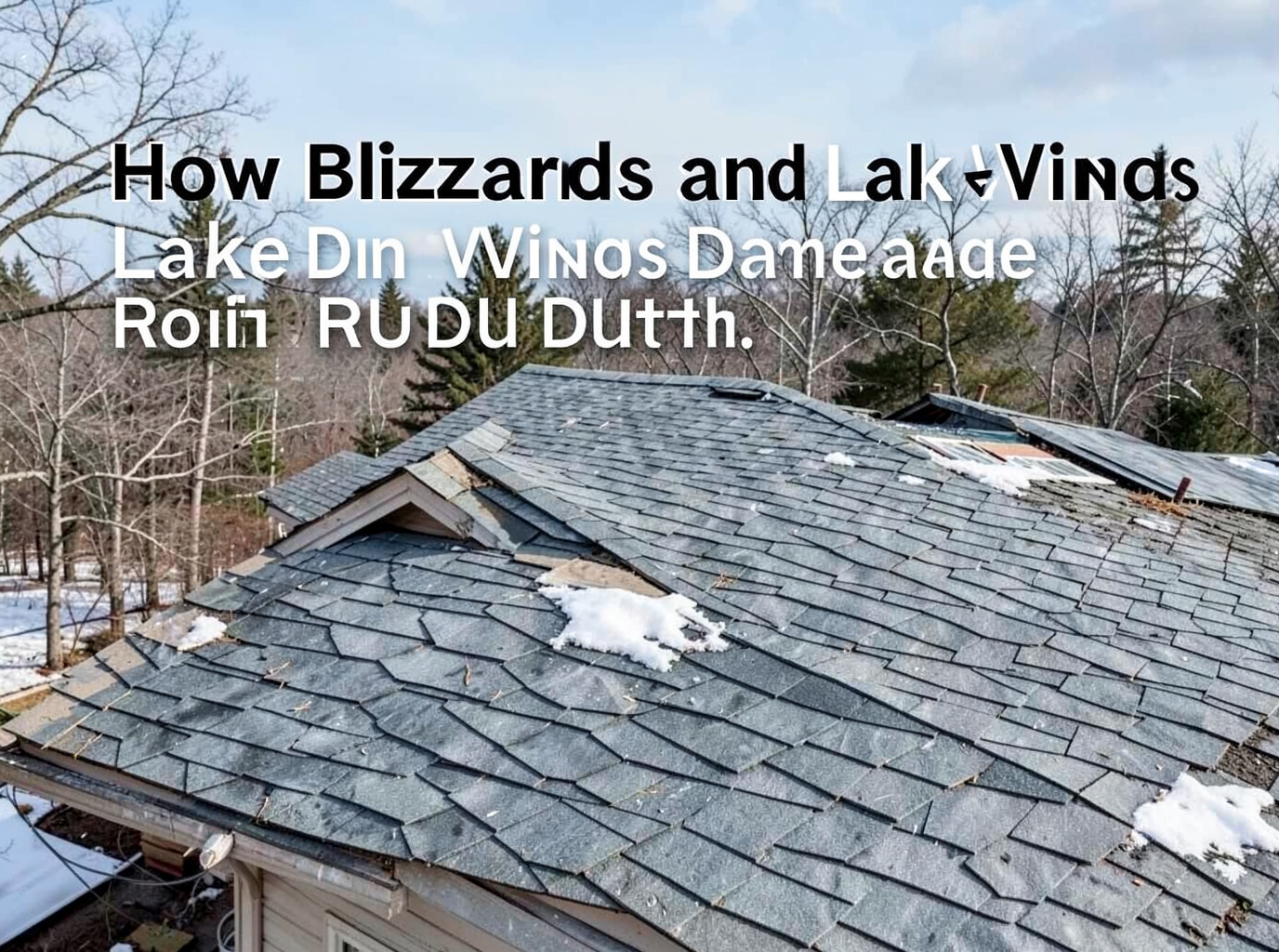 How Blizzards and Lake Winds Damage Roofs in Duluth